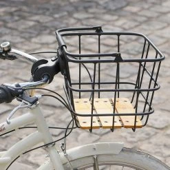 Panier Avant Pour Vélo Avec Socle En Bois Z Front Zefal -Default Template Soldes panier velo avant bois zefal 6